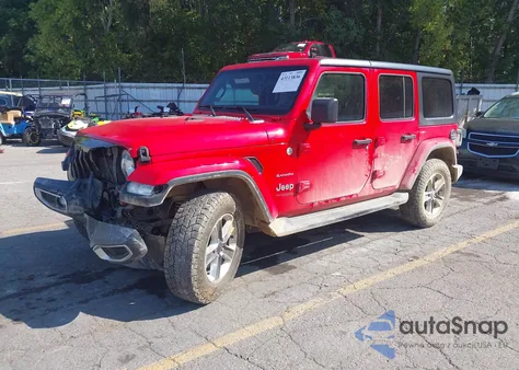 2020 Jeep Wrangler Unlimited Sahara from USA, damaged, VIN 1C4HJXEN1LW198697